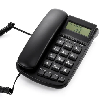 Стационарен телефон TEL 225 Дисплея на повикващия Поддръжка на жични телефонни услуги за домашен офис