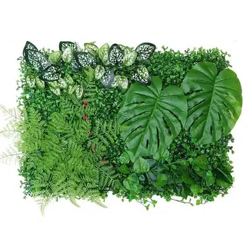 Стенните панели от изкуствена трева Реалистичен Зелена Ограда Стенни панели от изкуствена трева Панел Сватбена на Фона на Екрана, за жив плет, За Уединение За