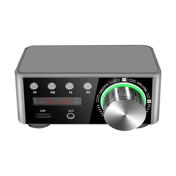 Стереоусилитель мощност USB Интерфейс за Двуканална Настолен мини Цифров усилвател за студио за лаптоп аудио системи за домашно кино, телевизия