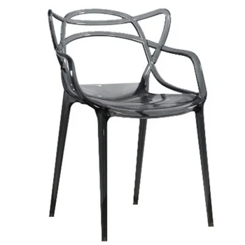 Стол за хранене в Скандинавски Стил, За грим, За ръце, Пластмасови Столове За Почивка, Прозрачна Мебели за хола Sillas Oficina De WXH30XP