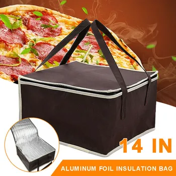 Студена водоустойчив топлинна топло 44 * 44 * 25 пълнене със студена топлоизолация, Топлоизолационна чанта за пица с доставка в Къмпинг, чанта за хранене