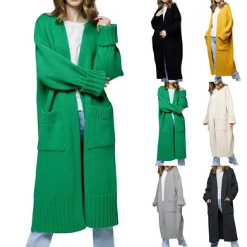 Съкратен Топ, Дамски Модни есенно-зимни нова сако, Дамско палто с принтом, Дълъг ръкав, Дълго зимно палто за жени, Върхове Y2k