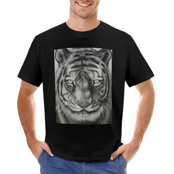 Тениска с изображение на тигър от Брандън Кейбла, изработени по поръчка тениска мъжка тениска