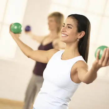 Тонизиращ топката (зелен), масажна топка за йога с тегло 3 кг/1,4 кг