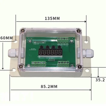 Точност АД Аналогов сензор за претегляне 0-5 В 0-10 В 4-20 ma Усилвател за измерване на силата на тока RS485