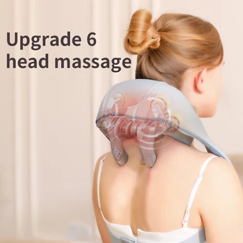Трапециевидный интелигентен масажор месене, имитирующее човешкия масажен кърпичка, домакински автоматичен горещ компрес, масажор за рамото и шията