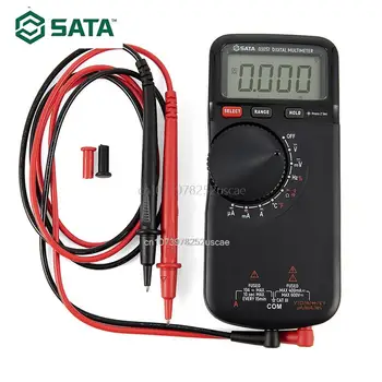 Тънък цифров мултицет постоянен/променлив ток SATA с функция за измерване на температура, съпротивление, капацитет, непрекъснатост, диод, честота ST03057