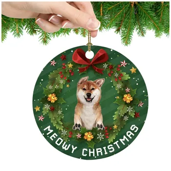 Украса на Подарък за кучета Персонализирани Семейни Бижута 2021 Стенни Разделителни Мъниста Коледна Украса за централна маса И
