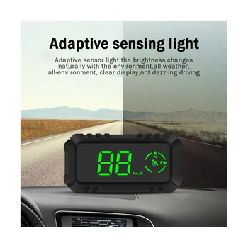 Универсален автомобилен HUD G7 Автомобилен GPS навигатор, измерване на скоростта, консумативи за автомобили