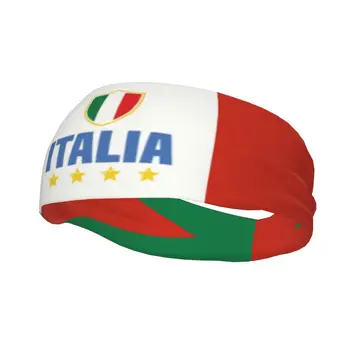 Флаг на Италия, спортни спортни ленти за велоспорта, абсорбирующая превръзка на главата за мъже и жени
