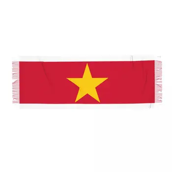 Флаг Суринама, зимен шал, Шал, обвивка за жени, мъже, топли шалове Bufanda с пискюли