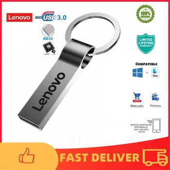 Флаш памет Lenovo USB 3.0 2 TB 1 TB 512 GB usb memoria 128 GB, 256 gb Високоскоростна флаш-памети 3.0 Usb Флаш памет Метален 2 TB Карта