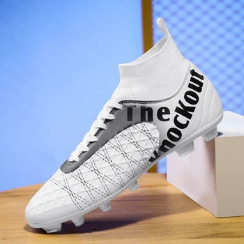 Футболни обувки Messi на Едро Маратонки Трайни Удобни Вентилирани Обувки AG/TF за футзала Унисекс Chuteira Society