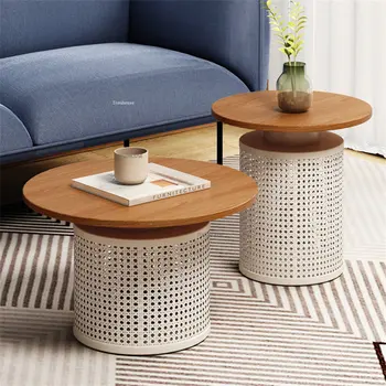 Холна маса със скандинавски минималистичном стил За домашна употреба, мебели за хол, Балкон, Диван, Приставные Маси, през Цялата Креативен Дизайнерски Чаен маса