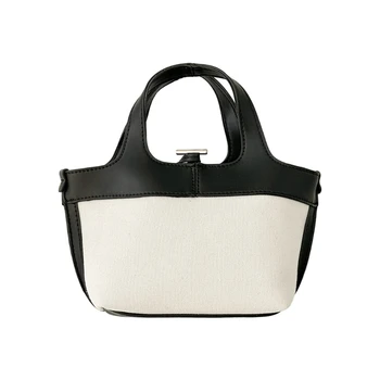 Холщовая чанта-Тоут за Пазаруване, Ежедневна чанта в Корейски стил, голям чанта, госпожа портфейл 517D