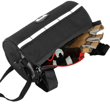 Чанта за носене дограма RZAHUAHU, Универсална чанта за носене на предната рамка на Велосипеда и 2,1 л, Светлоотразителни аксесоари за колоездене от полиестер