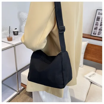 Чанта през рамо с голям капацитет, Новост 2023, дамски модни проста чанта-месинджър за междуградски пътувания