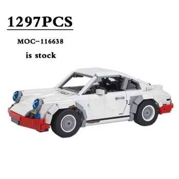 Шампион на Скоростта на градивните елементи на MOC-116638 Състезателния 911 RSR Модел Автомобил Строителни Блокове Играчка В Колекцията 1297 Бр. Коледен Подарък