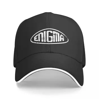 Шапка с логото на Enigma (потертая), бейзболна шапка, модна шапка, мъжка шапка от слънцето, дамски мъжки