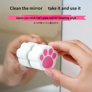 Япония е внесъл огледално-рефлексен гъба стъкло, mirror tile magic избършете за тоалетка вечеря в допълнение към почистване от котлен камък и обеззараживанию